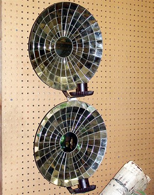 Lot 150 - Pair of Mirror Back Single-Light Sconces...