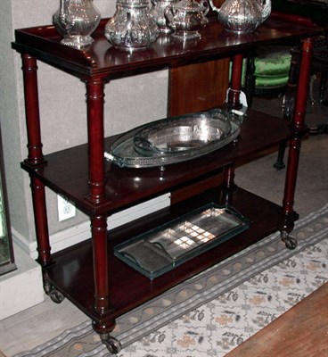 Lot 392 - Regency Style Mahogany Three-Tier Etagere