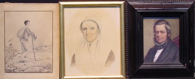 Lot 22 - (i) F. Hill 19th Century PORTRAIT OF A...