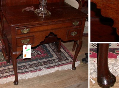 Lot 551 - George III Oak Dressing Table