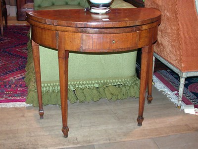 Lot 587 - Neoclassical Style Fruitwood Fold-Over Games...