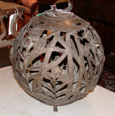 Lot 275 - Japanese Bronze Spherical Lantern