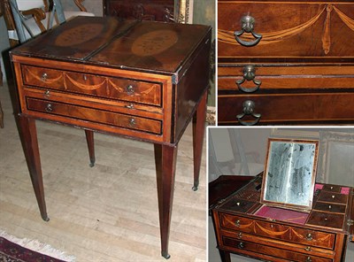 Lot 354 - George III Marquetry Inlaid Satinwood and...