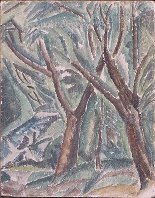 Lot 63 - Max Weber American, 1881-1961 TREES Signed MAX...