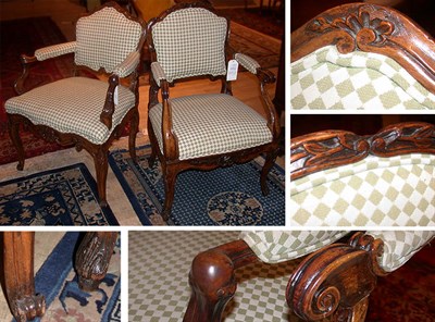 Lot 151 - Two Similar Louis XV Walnut Fauteuils 18th...