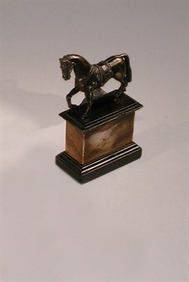 Lot 115 - French Bronze Figure of a Pacing Horse 18th...