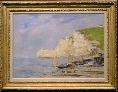 Lot 196 - Eugene Boudin French, 1824-1898 ETRETAT: LA...