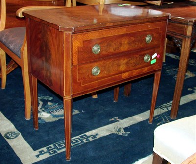 Lot 304 - George III Style Inlaid Mahogany Side Table