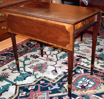 Lot 502 - Pair of George III Style Banded Mahogany...