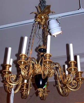 Lot 429 - Empire Style Gilt and Painted-Metal...