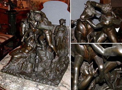Lot 180 - Continental Bronze Sculpture Depicting Europa...