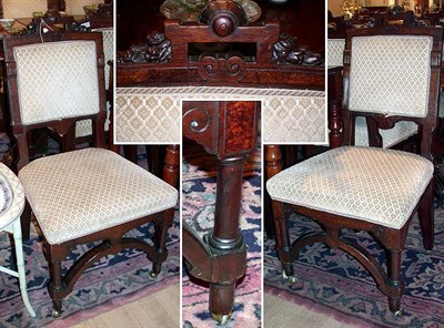 Lot 287 - Set of Twelve Victorian Mahogany Dining Chairs...