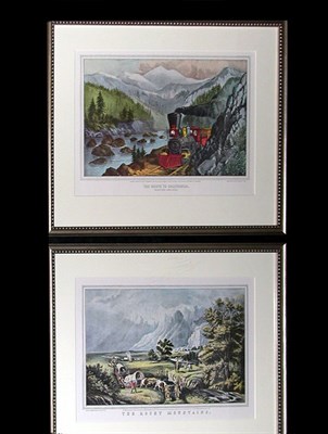 Lot 106 - Currier & Ives, publishers THE ROUTE TO...