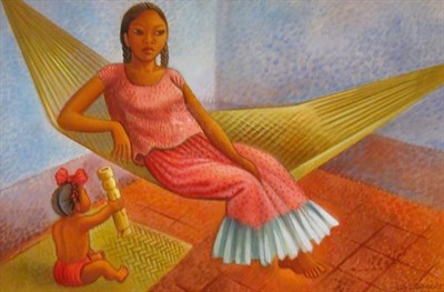 Lot 53 - Miguel Covarrubias Mexican, 1904-1957 GIRL IN...