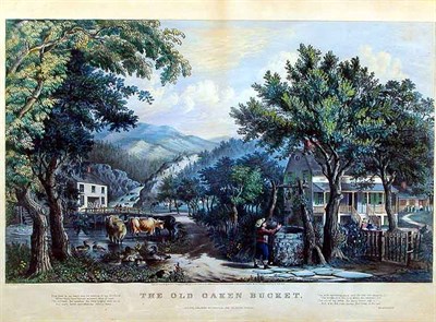 Lot 47 - Currier & Ives, publishers THE OLD OAKEN...