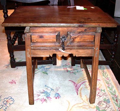 Lot 127 - Primitive Pine Side Table