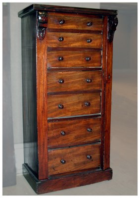 Lot 230 - Victorian Mahogany Side Lock Chest of Drawers