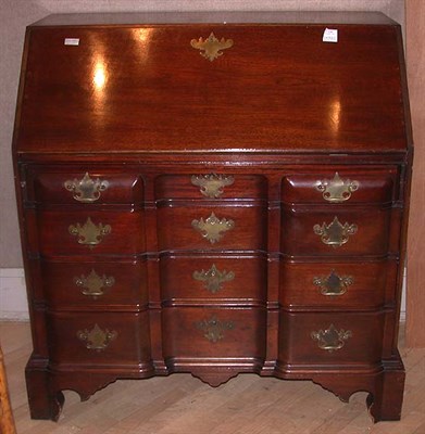 Lot 220 - Chippendale Style Mahogany Block-Front...
