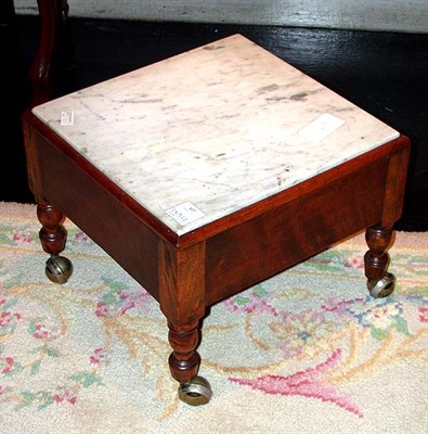 Lot 117 - Continental Marble Top Fruitwood Stand