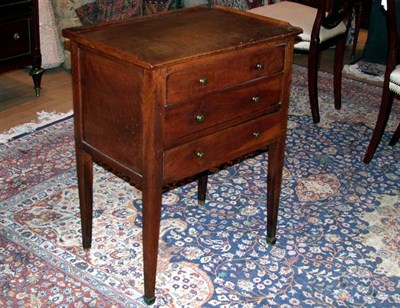 Lot 519 - Provincial Louis XVI Style Walnut Side Cabinet