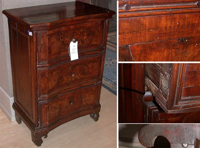 Lot 145 - Pair of Continental Walnut Small Commodes...