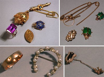 Lot 120 - Group of Miscellaneous Gold and Metal Jewelry...