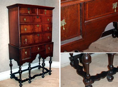 Lot 174 - William and Mary Inlaid Walnut High Chest The...