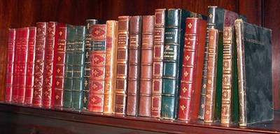 Lot 471 - [BINDINGS] Group of 22 volumes bound in full...