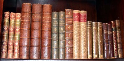 Lot 473 - [BINDINGS] Group of 18 volumes bound in full...