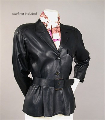 Lot 632 - Gucci Midnight Blue Safari Style Leather...