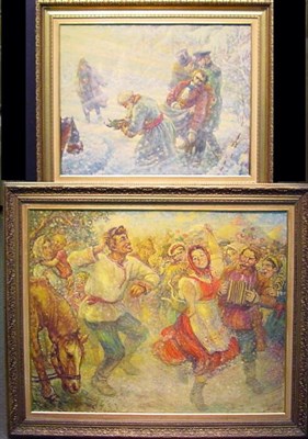 Lot 73 - V.I. Mushkyetov Russian, 20th century THE DUAL...