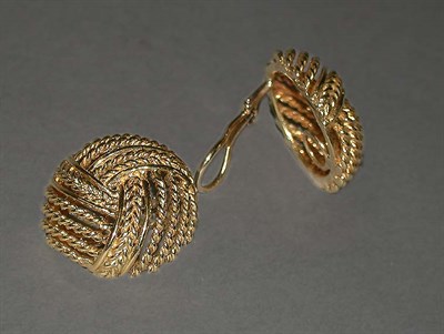 Lot 78 - Pair of Gold Twisted Wire Earclips