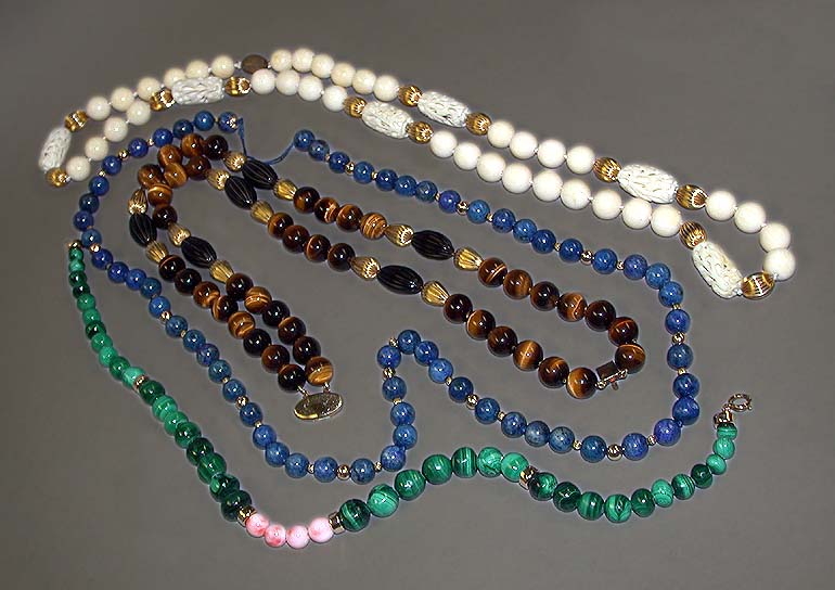 Lot 93 - Four Assorted Bead Necklaces