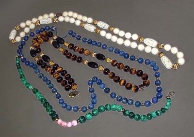 Lot 93 - Four Assorted Bead Necklaces