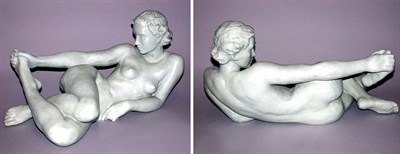 Lot 394 - Rosenthal Porcelain Figure of a Reclining Nude