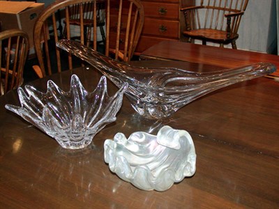 Lot 165 - Group of Three Glass Bowls Including Daum.