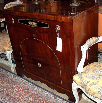 Lot 482 - Biedermeier Style Mahogany Chest of Drawers