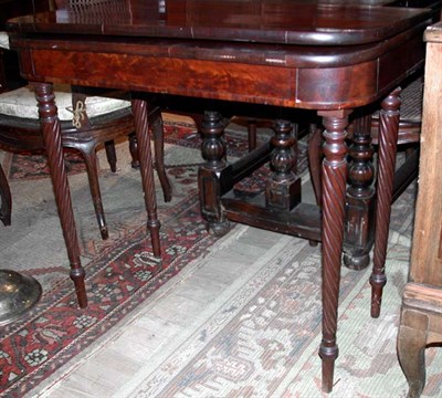Lot 212 - Federal Style Mahogany Fold-Over Games Table