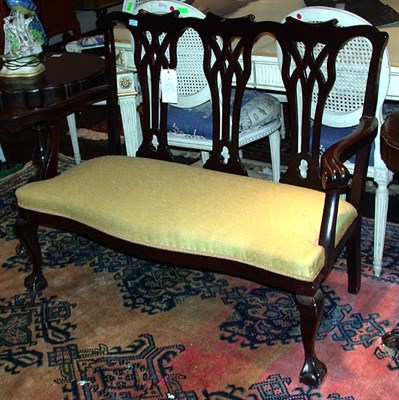 Lot 167 - George III Style Mahogany Triple-Back Settee