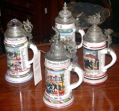 Lot 244 - Miscellaneous Group of Eight Steins