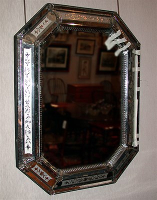 Lot 552 - Venetian Style Etched Glass Mirror
