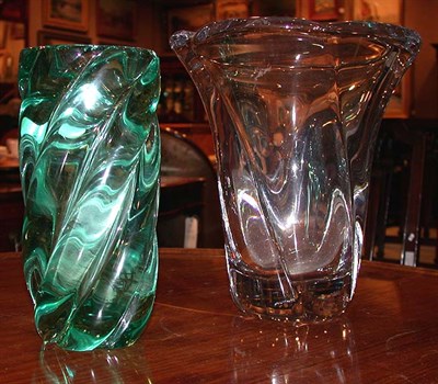 Lot 251 - Two Glass Vases including Murano