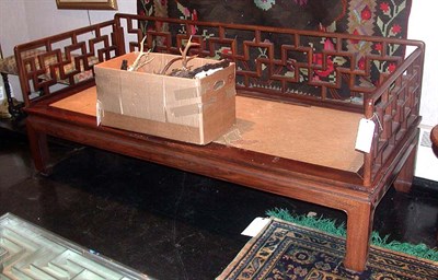 Lot 160 - Chinese Hardwood Daybed