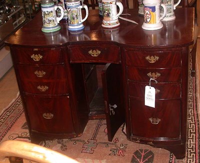Lot 264 - Dutch Rococo Style Mahogany Kneehole Desk