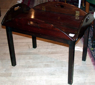 Lot 290 - Georgian Style Mahogany Butler's Tray Table