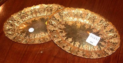 Lot 343 - Two Gilt Plated Low Bowls