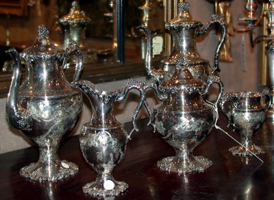 Lot 365 - Silver Plated Five-Piece Tea and Coffee Service