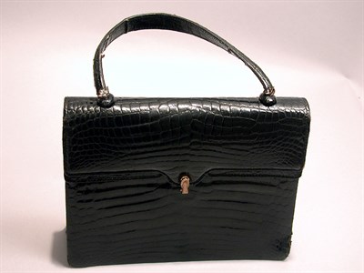 Lot 821 - Gucci Black Alligator Afternoon Bag