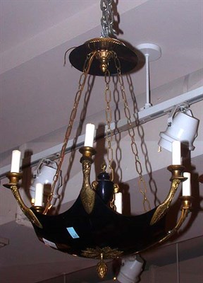 Lot 424 - Empire Style Gilt and Patinated Metal...