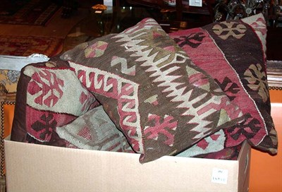 Lot 454 - Group of Five Kilim Pillows